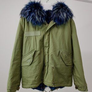 Mr & Mrs Italy Fur Lined Military Style Parka